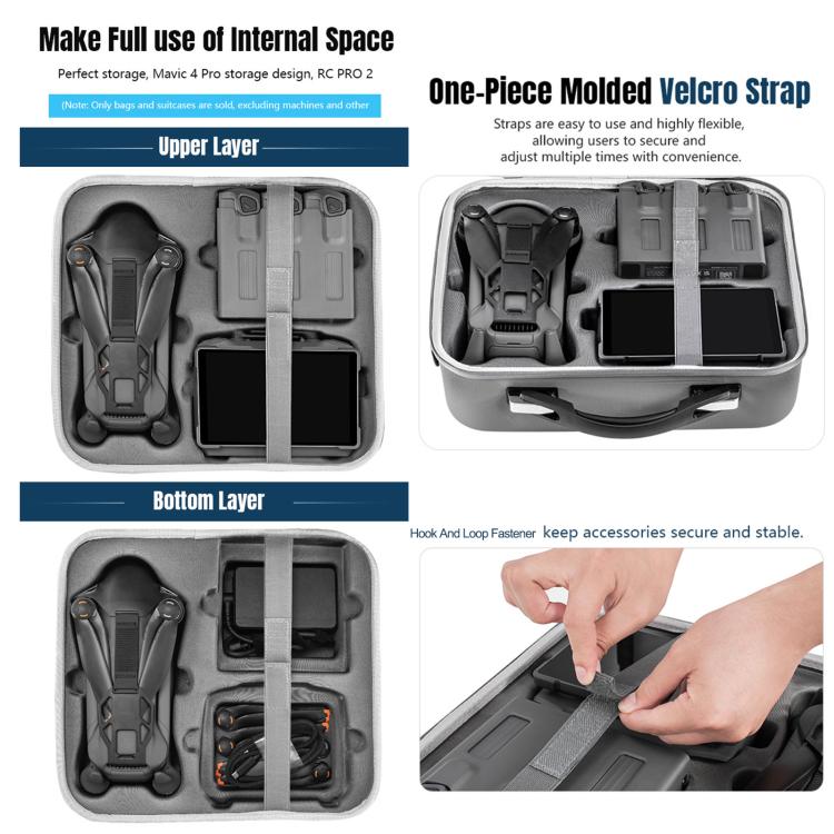 For DJI Mavic 4 Pro / RC Pro 2 STARTRC All-rounder Shoulder PU Storage Bag Handbag, For DJI Mavic 4 Pro / RC Pro 2 For DJI Mavic 4 Pro / RC Pro 2 STARTRC All-rounder Shoulder PU Storage Bag Handbag, For DJI Mavic 4 Pro / RC Pro 2